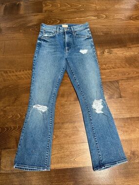 Mother, Inside Ankle Jeans, Bloom and Doom, Size 24